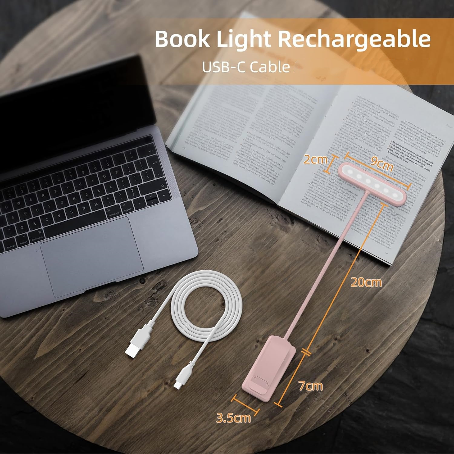 Lampu Baca Penjepit Buku Hitam - Desk Setup Lamp ulasan dan harga
