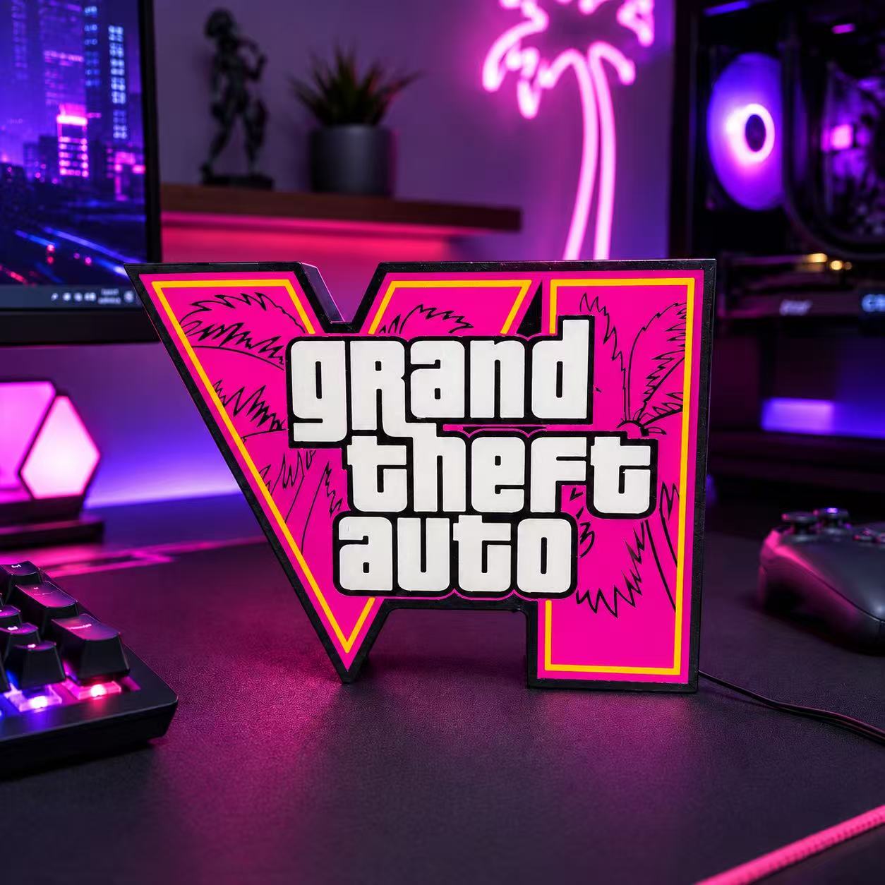 2026 Lampu Ambient GTA 6 Horiz - Desk Setup Lamp ulasan dan harga