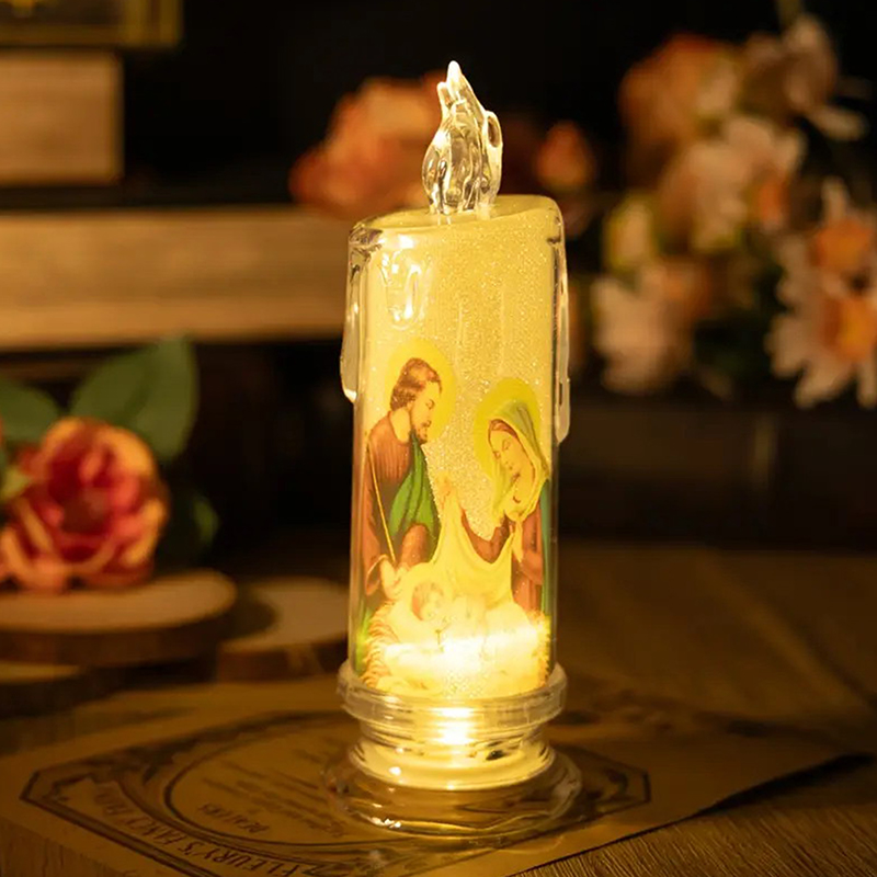 Lampu Lilin LED Yesus Kristus  - Desk Setup Lamp ulasan dan harga