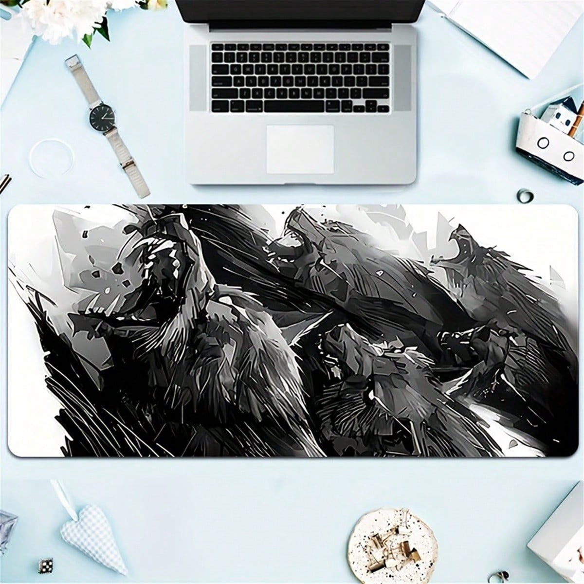 Alas Meja Gaming Seri Serigala - Desk Setup Pc And Laptop ulasan dan harga