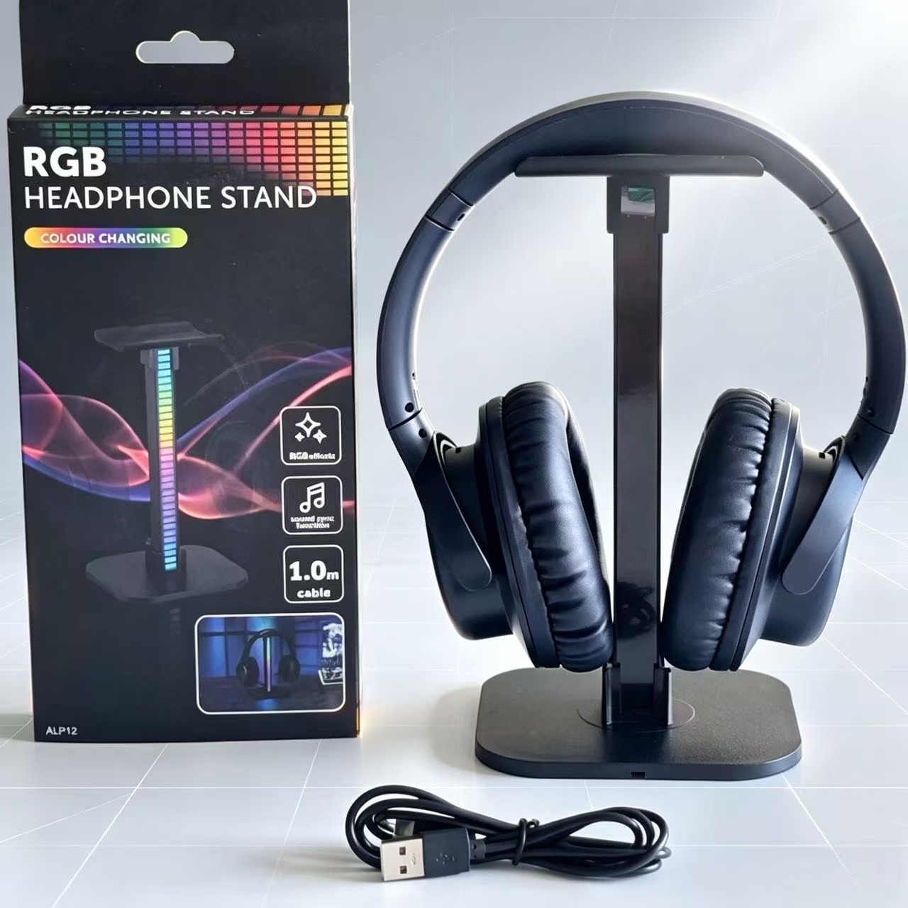 Penyangga Headphone Gaming USB - Desk Setup Lamp ulasan dan harga
