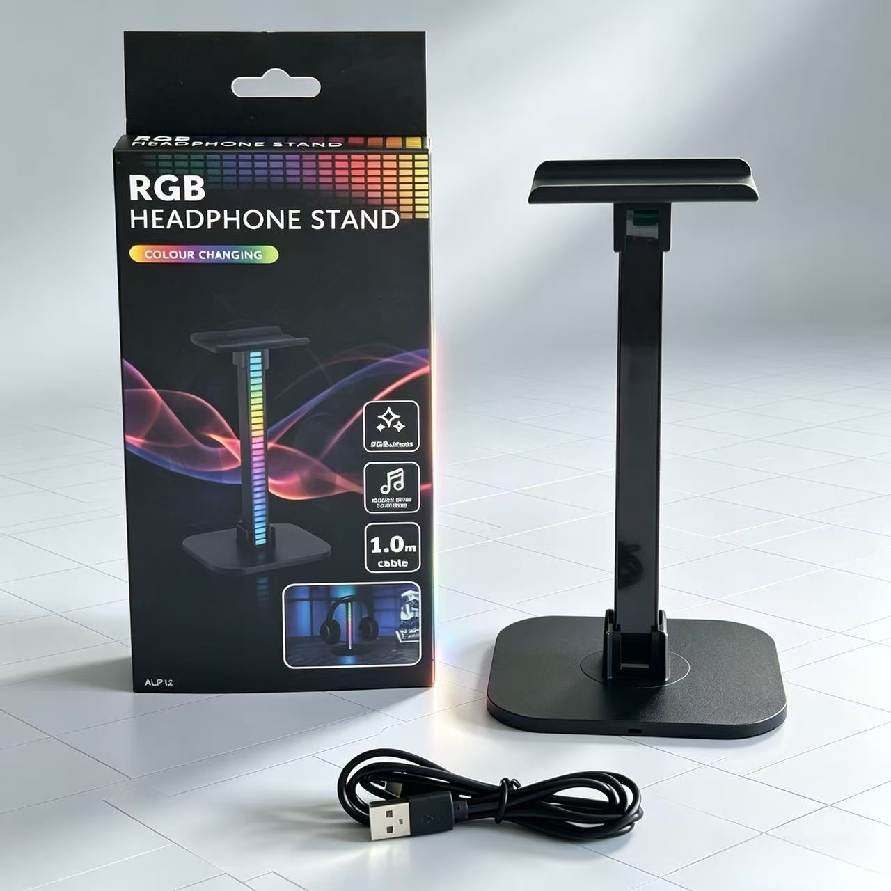 Penyangga Headphone Gaming USB - Desk Setup Lamp ulasan dan harga